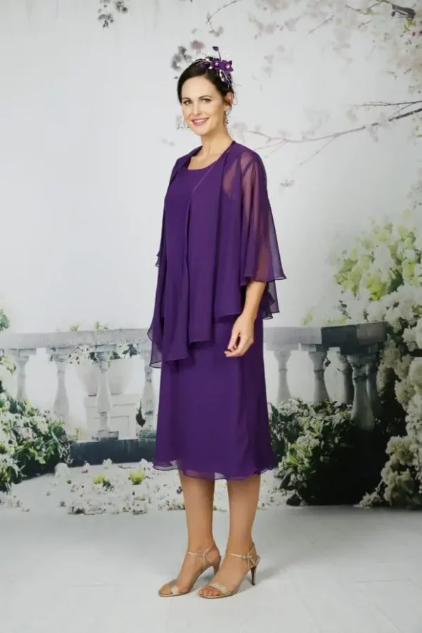 EBEJ025 Mother of the Bride Jacket purple