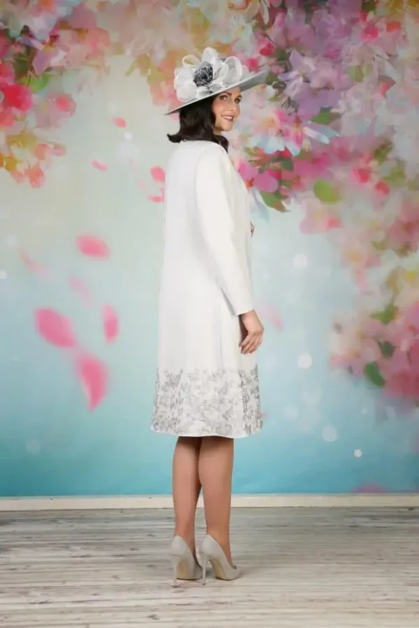 EBEJ061 Mother of the Bride Jacket platinum back