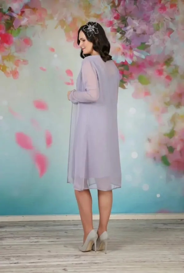 EBEJ075 Mother of the Bride Jacket wistera back