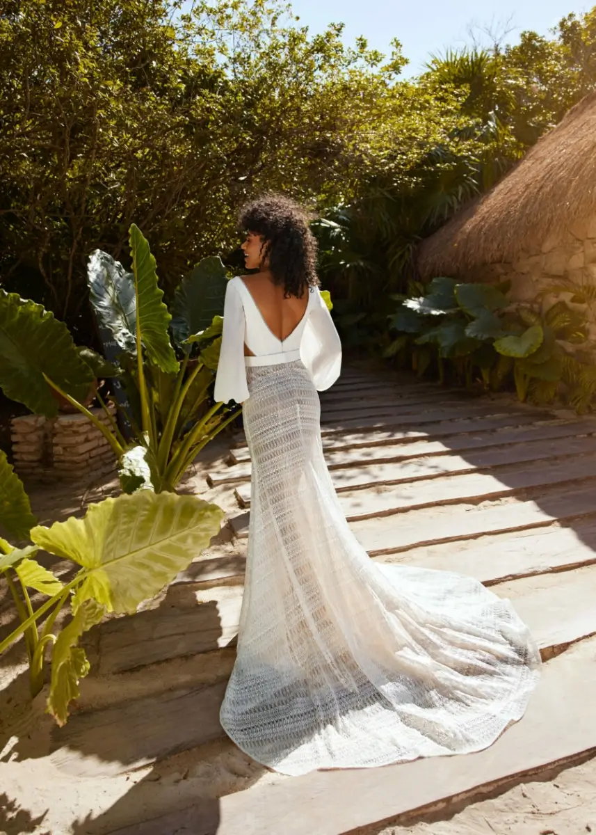 Bellini GBS Herve Paris: Lace Flare Skirt Design - Wedding Dress Shops York  - The Bridal Affair