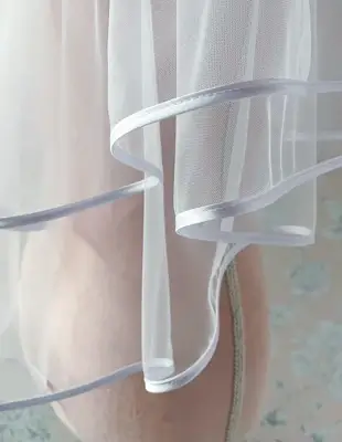 Grenada Two Tier Joyce Jackson Veil detail
