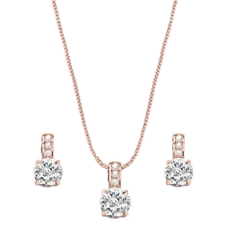 Athena 4172 Delicate Shimmering Necklace Set