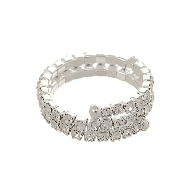 Athena 4185 Crystal Spiral Ring