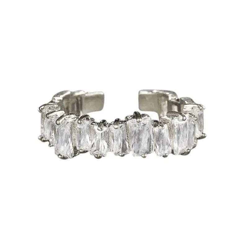 Athena 7252 Silver Devine Crystal Ring