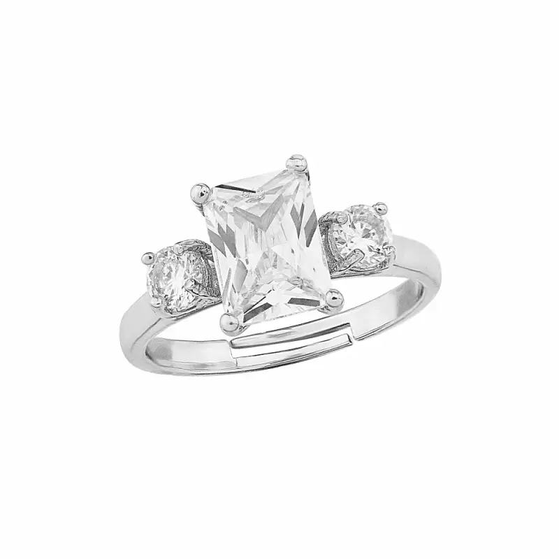 Athena 1583 Silver Meghan Adjustable Ring