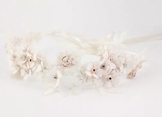 TR2011RGS Lace and Floral Hair Jewellery
