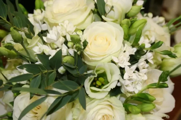 The Flower Shop Easingwold white roses