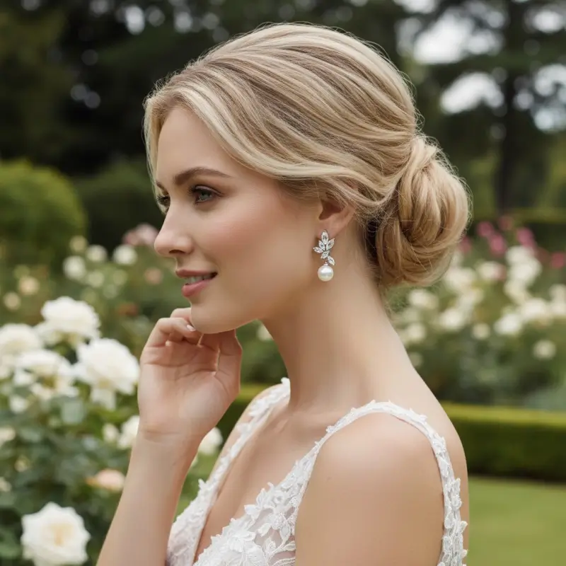 Athena 7549 Crystallure Pearl Drop Earrings at the bridal affair