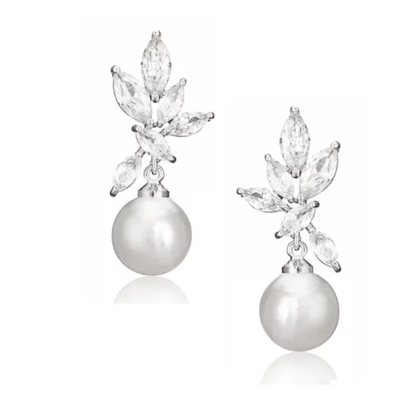 7549 Crystallure Pearl Drop Earrings - Athena