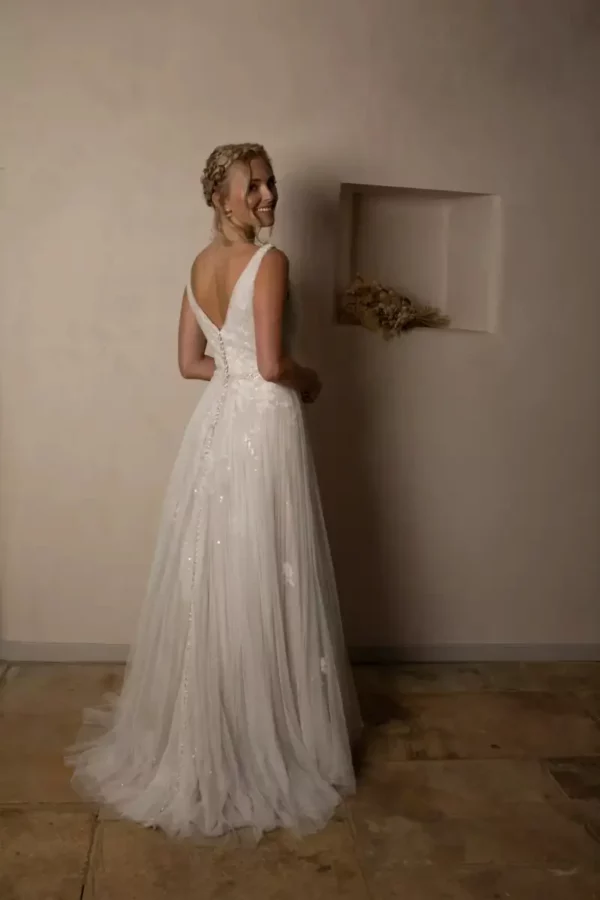 True Bride Marseille W414 wedding dress back