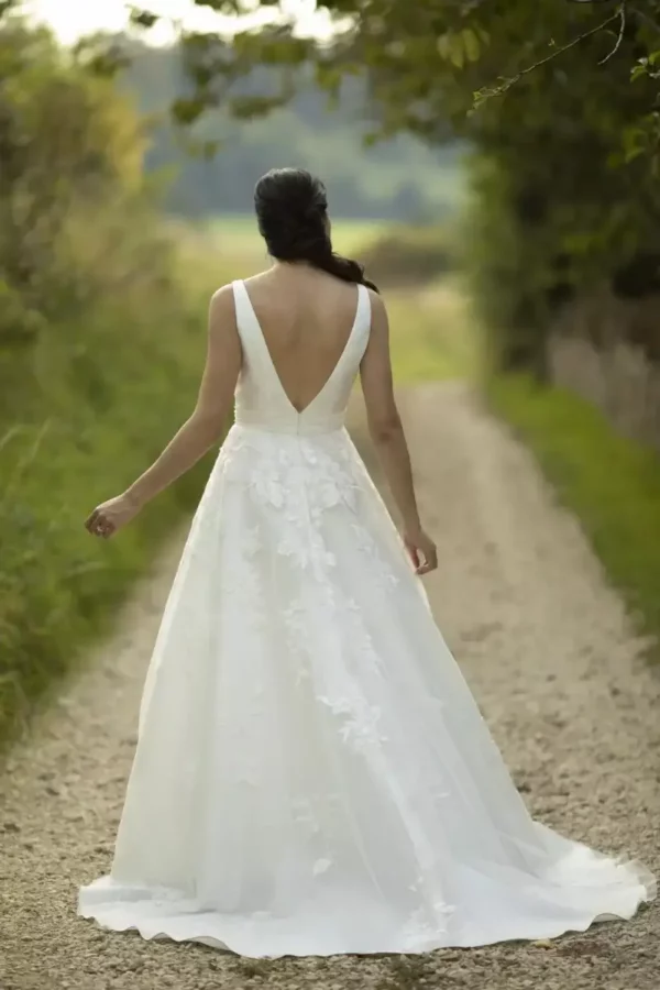 Savannah W395 True Bride wedding dress back
