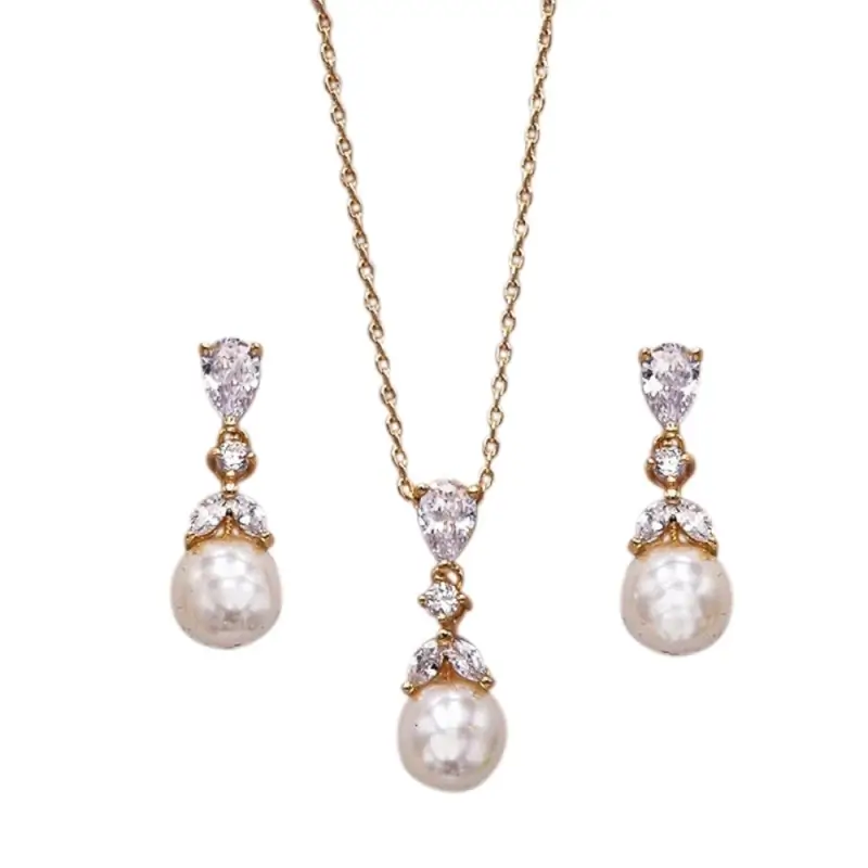 Athena 7534 Graceful Pearl Necklace Set