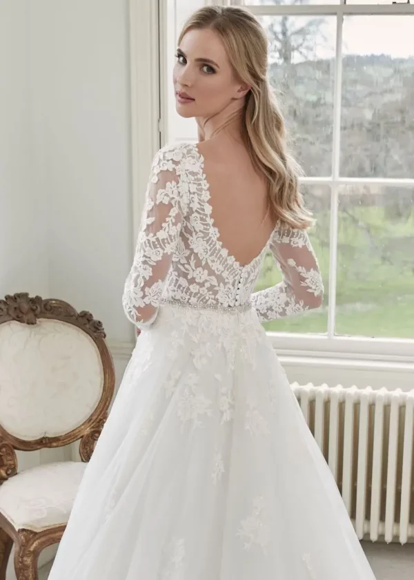 Delaine Romantica of Devon wedding dress back detail