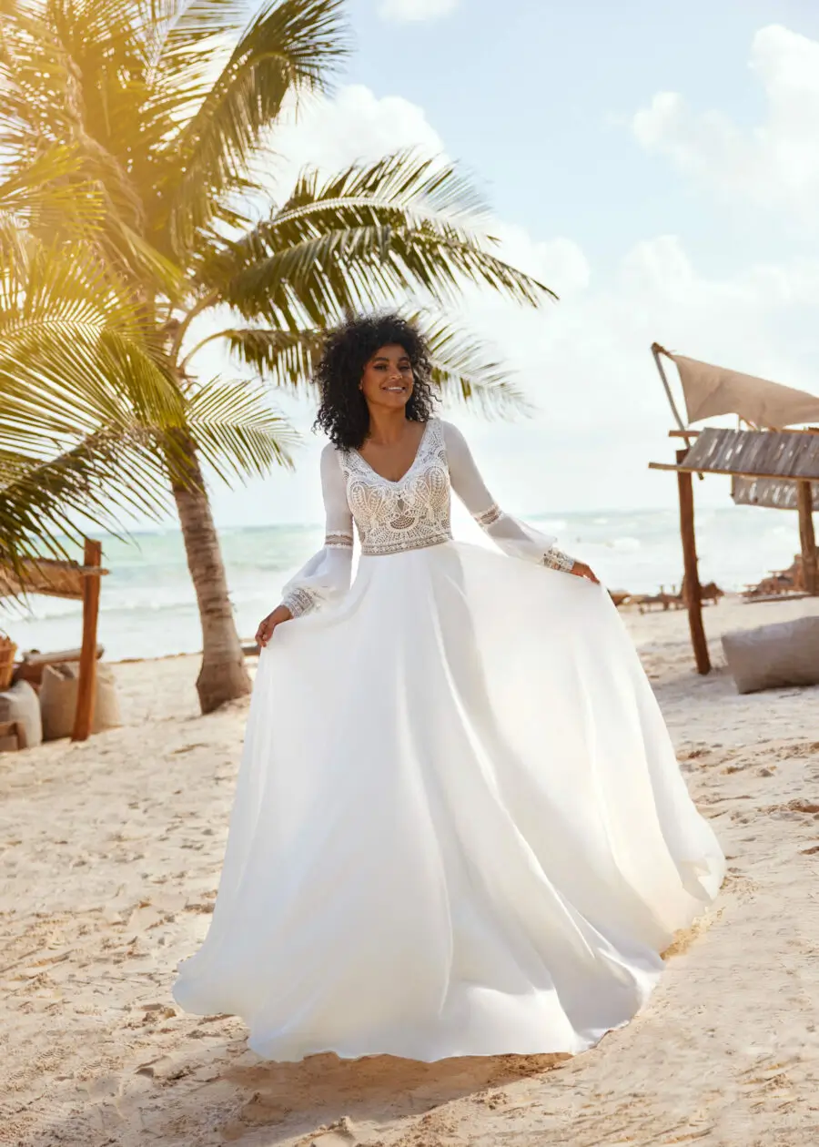 Herve Paris Blondelle wedding Dress