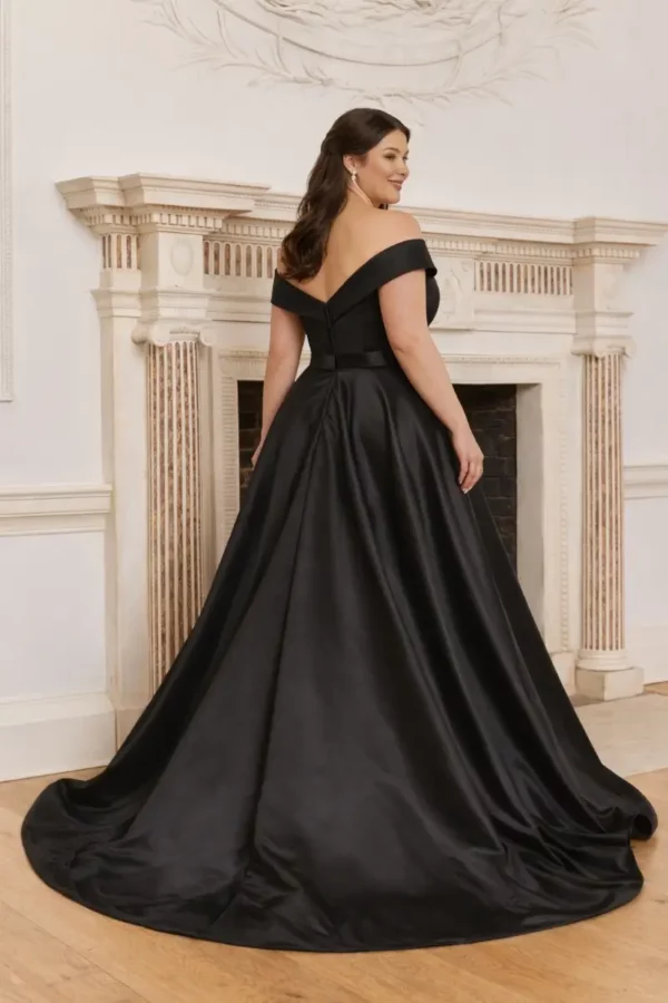 Romantica of Devon Marilyn B Black wedding dress back