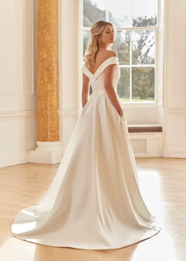 Romantica of Devon Marilyn wedding dress back