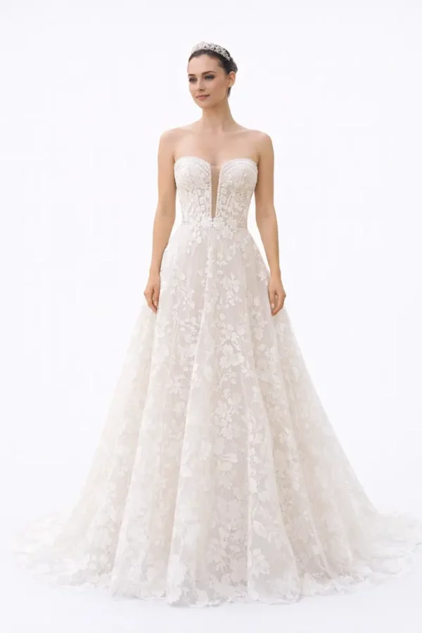 Danielle Couture Delphe DC23104 wedding dress virtual dressing room