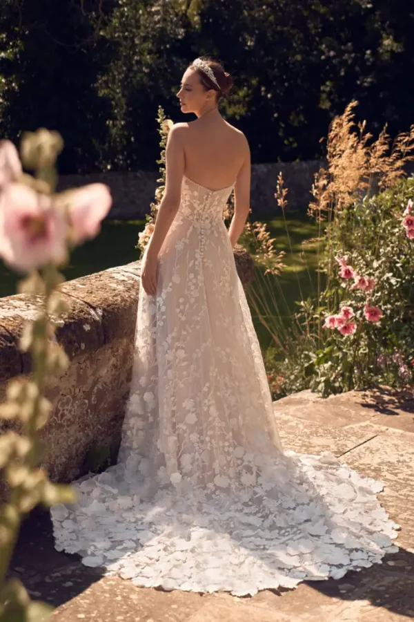 Danielle Couture Delphe DC23104 wedding dress back