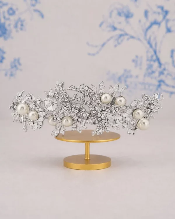 2711 Luxe Enchanting Pearl Tiara – Athena
