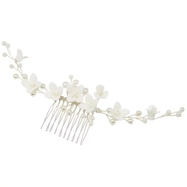 7404 Chic Pearl Hair Comb - Athena