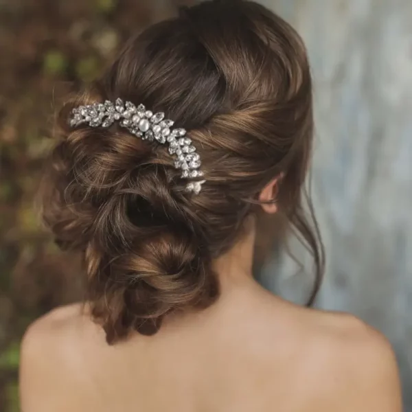 7404 Chic Pearl Hair Comb - Athena