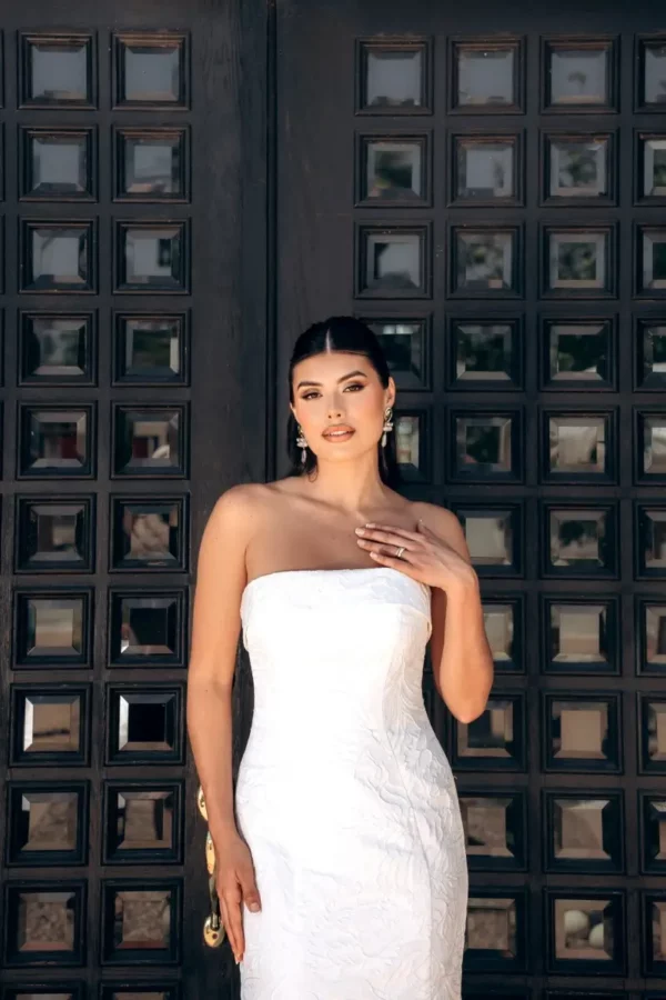 8011 Stella York wedding dress front detail