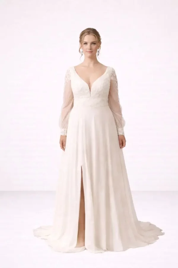 Leonora TC-W481 True Curves wedding dress virtual dressing room