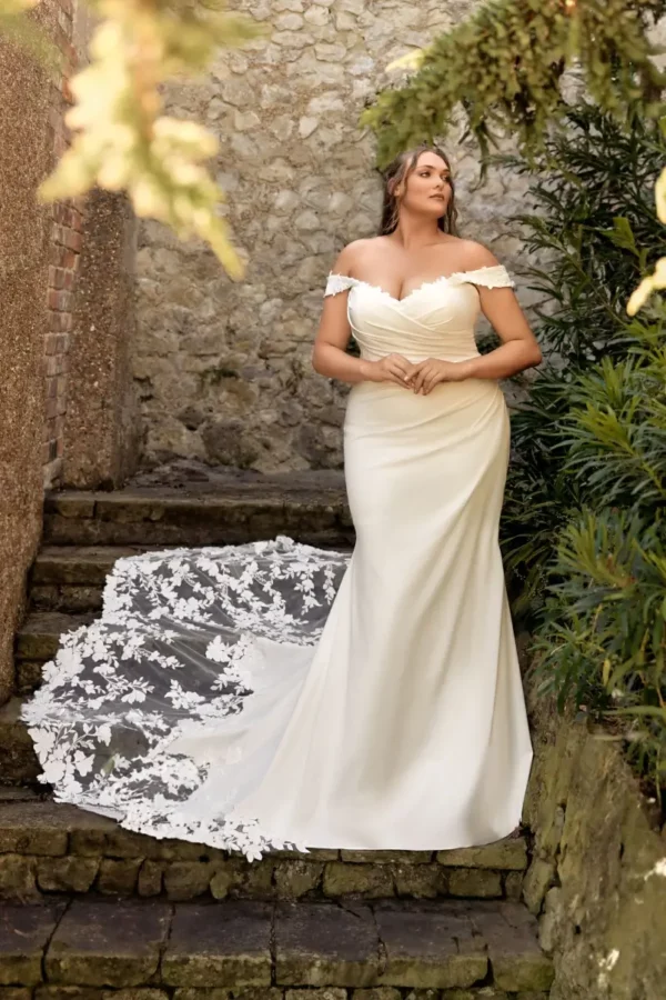 Envy by Phoenix Evelyn PH7015 full-length fit and flare wedding dress