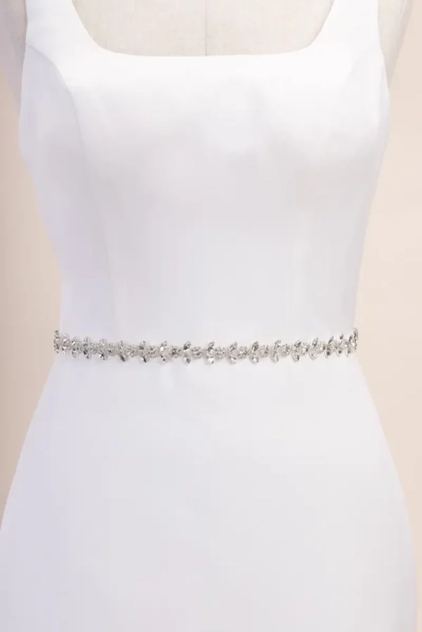 The Perfect Bridal Company PBB1035 Crystal Rhinestone Belt