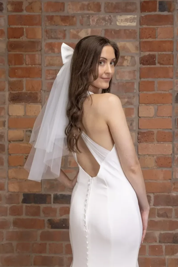 The Perfect Bridal Company PBV9062 Satin Bow Veil