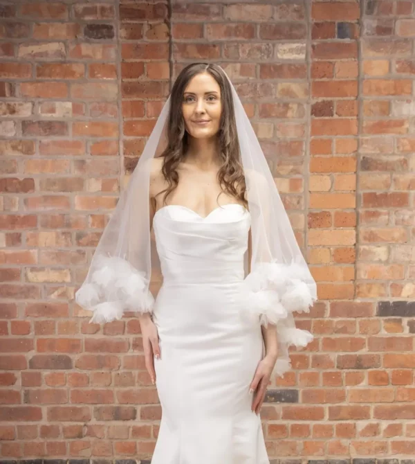 The Perfect Bridal Company PBV9069 Floral Edged Veil