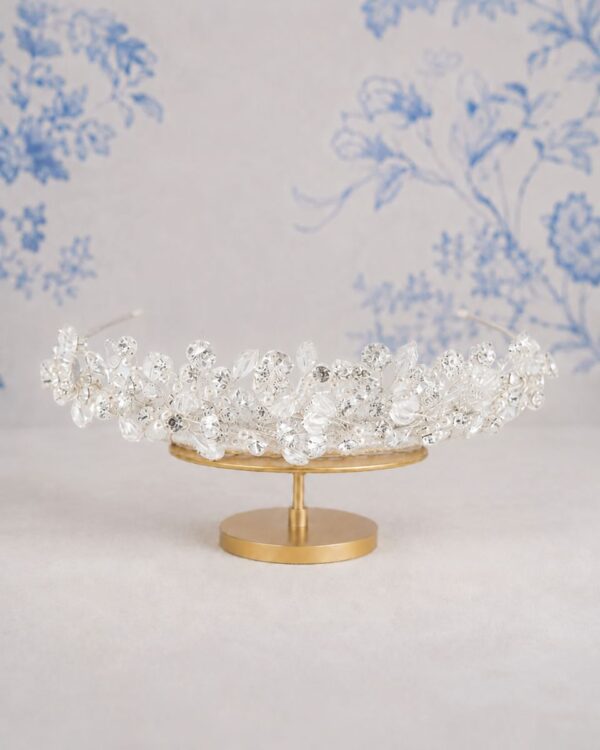 TR2552A Delicate Clustered Tiara &ndash; Richard Designs