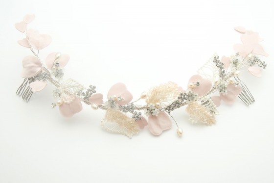 Richard Designs HV037 Blush Pink Hair vine