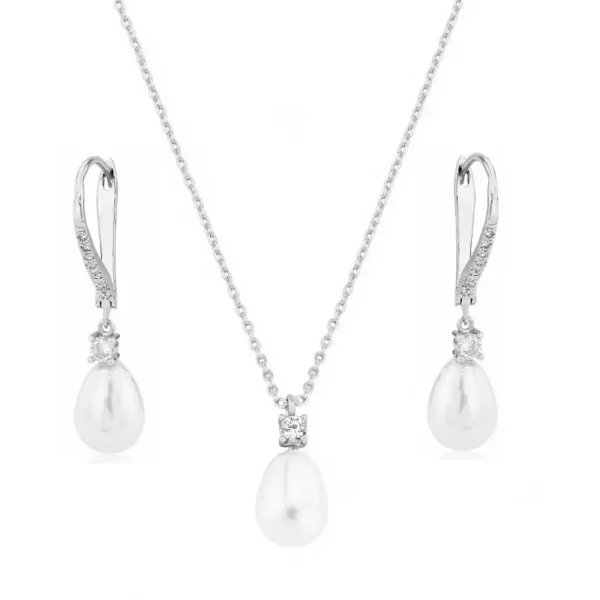 9598 Exquisite Freshwater Pearl Necklace Set