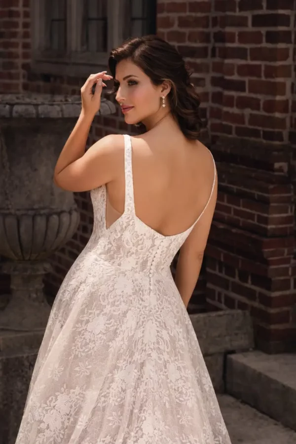 Faye DC024B Danielle Couture wedding dress back detail