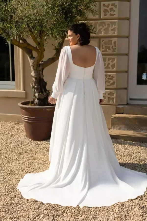Marisol TC-W503 True Curves wedding dress back