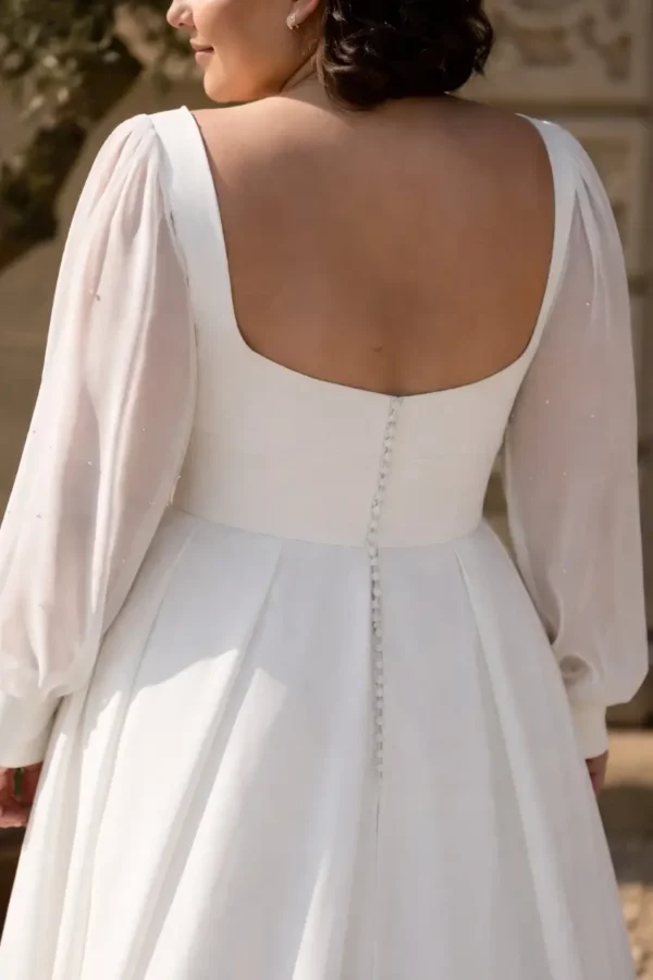 Marisol TC-W503 True Curves wedding dress back detail