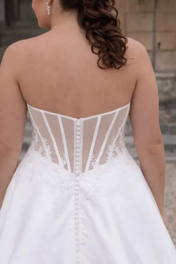 Romantica of Devon Lake wedding dress back detail