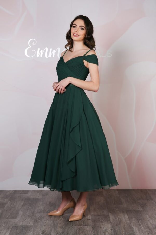 EB7778 Mother of the Bride and Groom dress hunter green