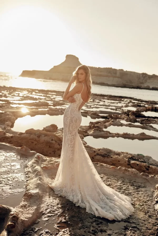 Cher Eva Lendel Wedding Dress side view