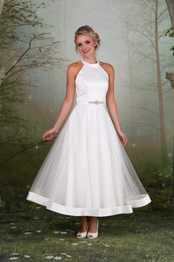 EB7605 Tea Length & Mini Wedding Dress