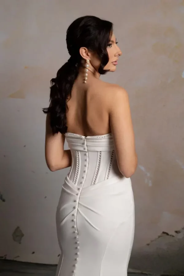 Chelsea DSC051 Donna Salado Bridal Couture wedding dress back detail
