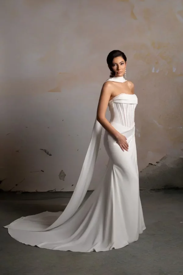 Chelsea DSC051 Donna Salado Bridal Couture wedding dress side