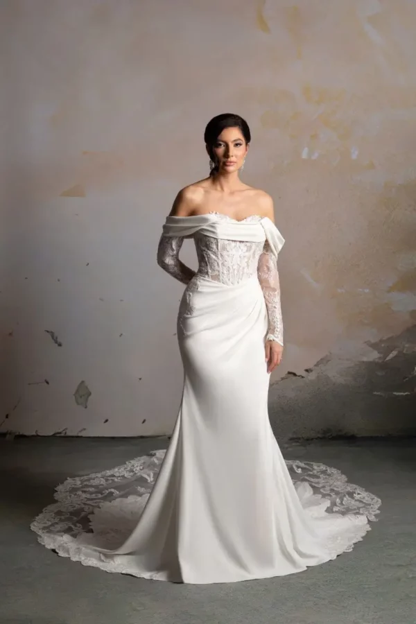 Acacia DSC046 Donna Salado Bridal Couture