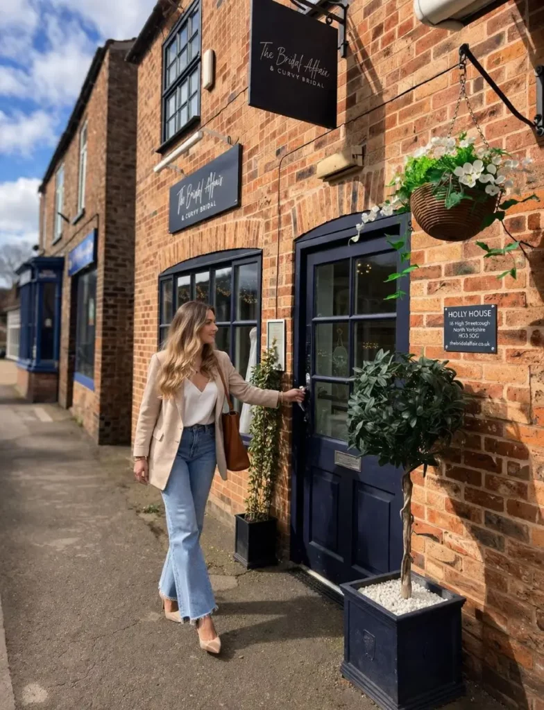 The Bridal Affair bridal boutique in Easingwold near York, ideal for a relaxed wedding dress shopping day