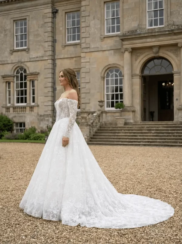 DC1056 Danielle Couture wedding dress side