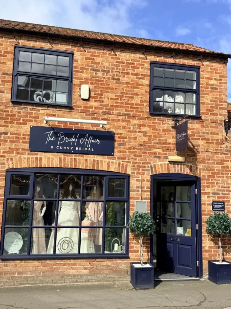 Exterior of The Bridal Affair & Curvy Bridal boutique