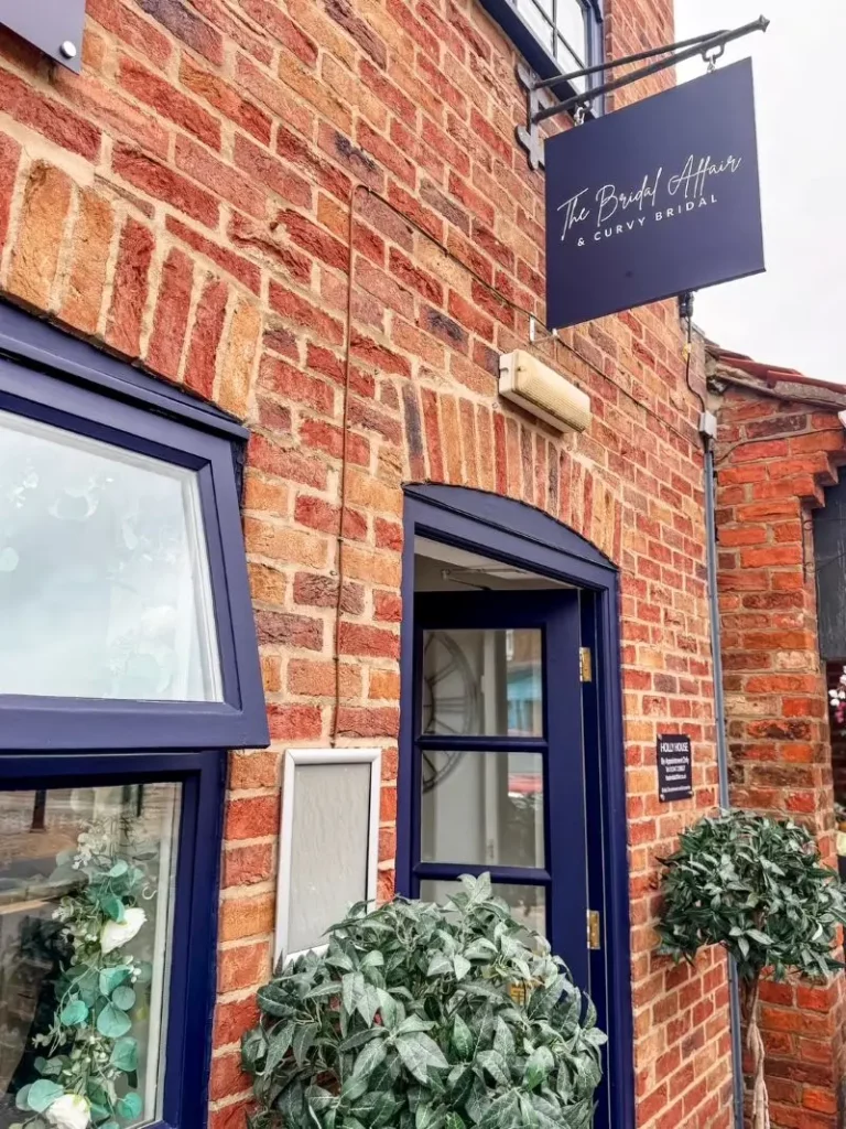 The Bridal Affair & Curvy Bridal boutique exterior in Easingwold near York