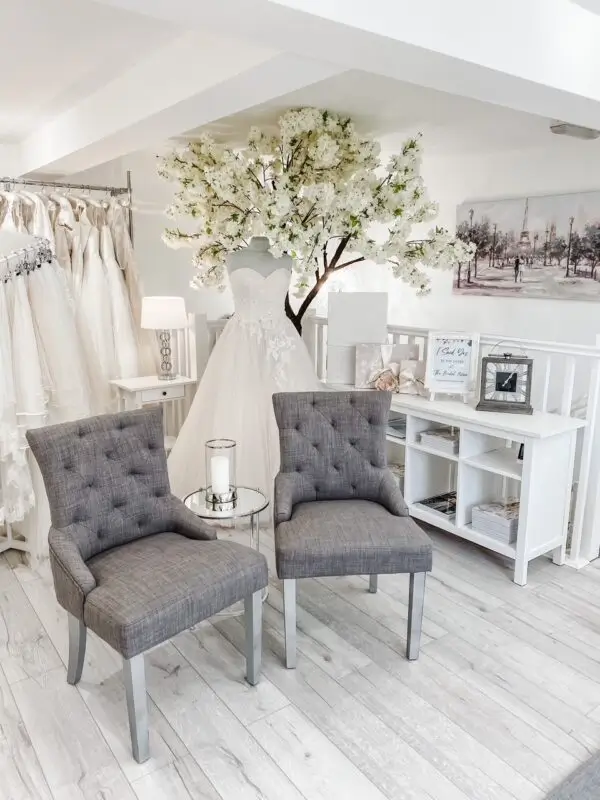 First floor bridal boutique at The Bridal Affair & Curvy Bridal in Easingwold