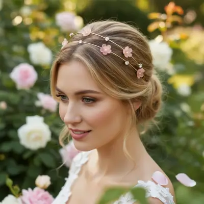 Athena 3519 Floral Bridesmaids Headband at the bridal affair
